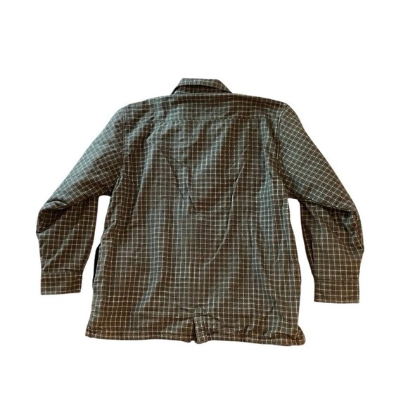 Y.U.M.A. Men’s Plaid Green Flannel Shirt Full Zip Thermal Lined Size XL - Picture 2 of 11